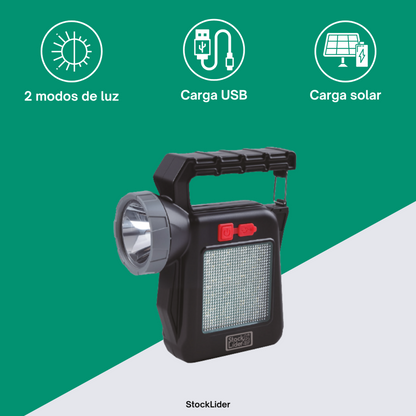 Lámpara solar portátil